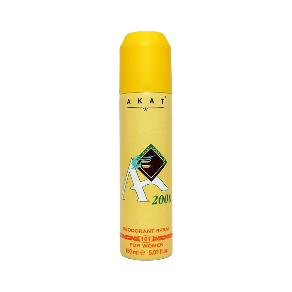 اسپری خوشبو کننده بدن زنانه آکات زرد 150 میل AKAT DEODERANT SPRAY