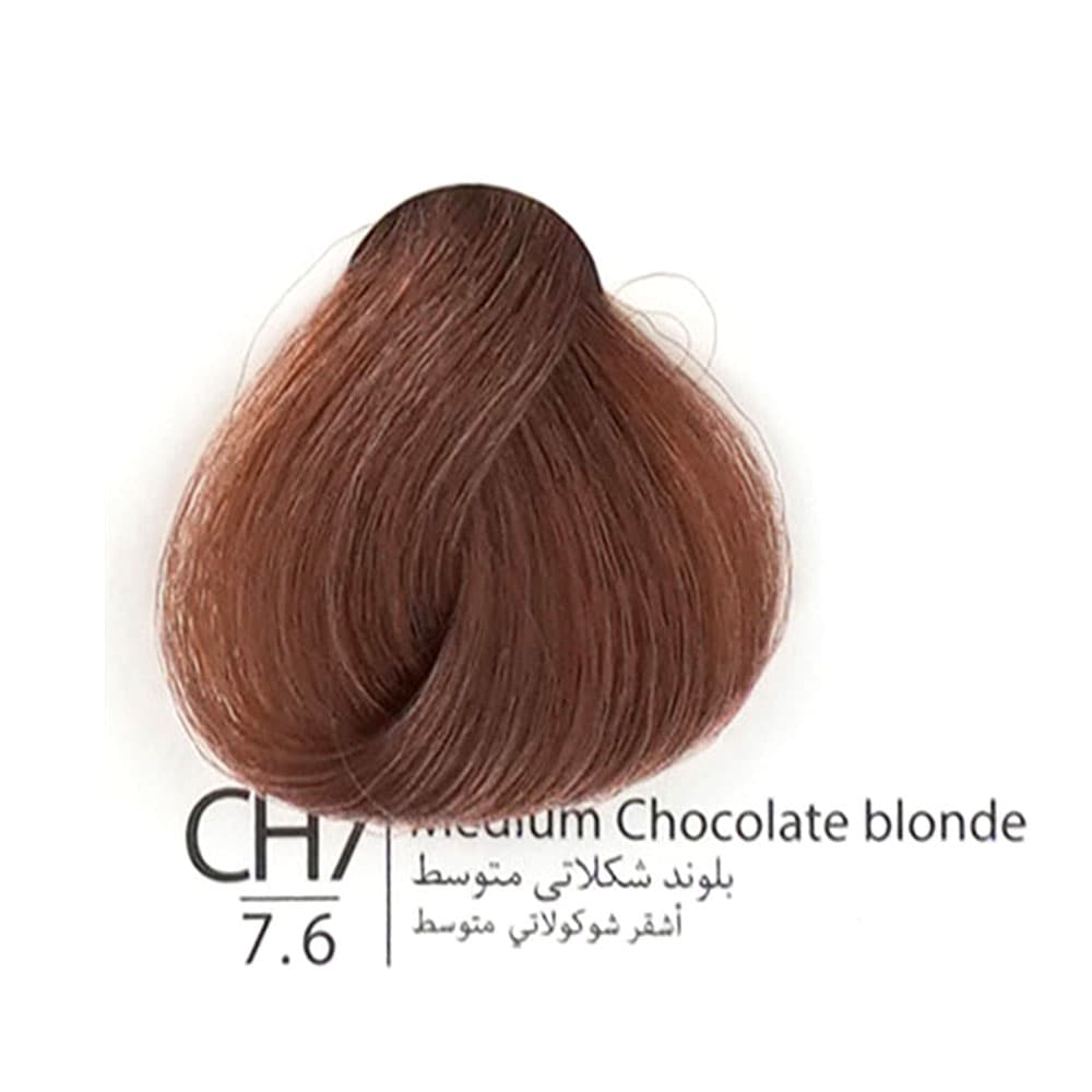 رنگ مو 100 میل بن سای 7.6 بلوند شکلاتی متوسط BONSAI CH7 MEDIUM CHOCOLATE BLONDE — تصویر ۳