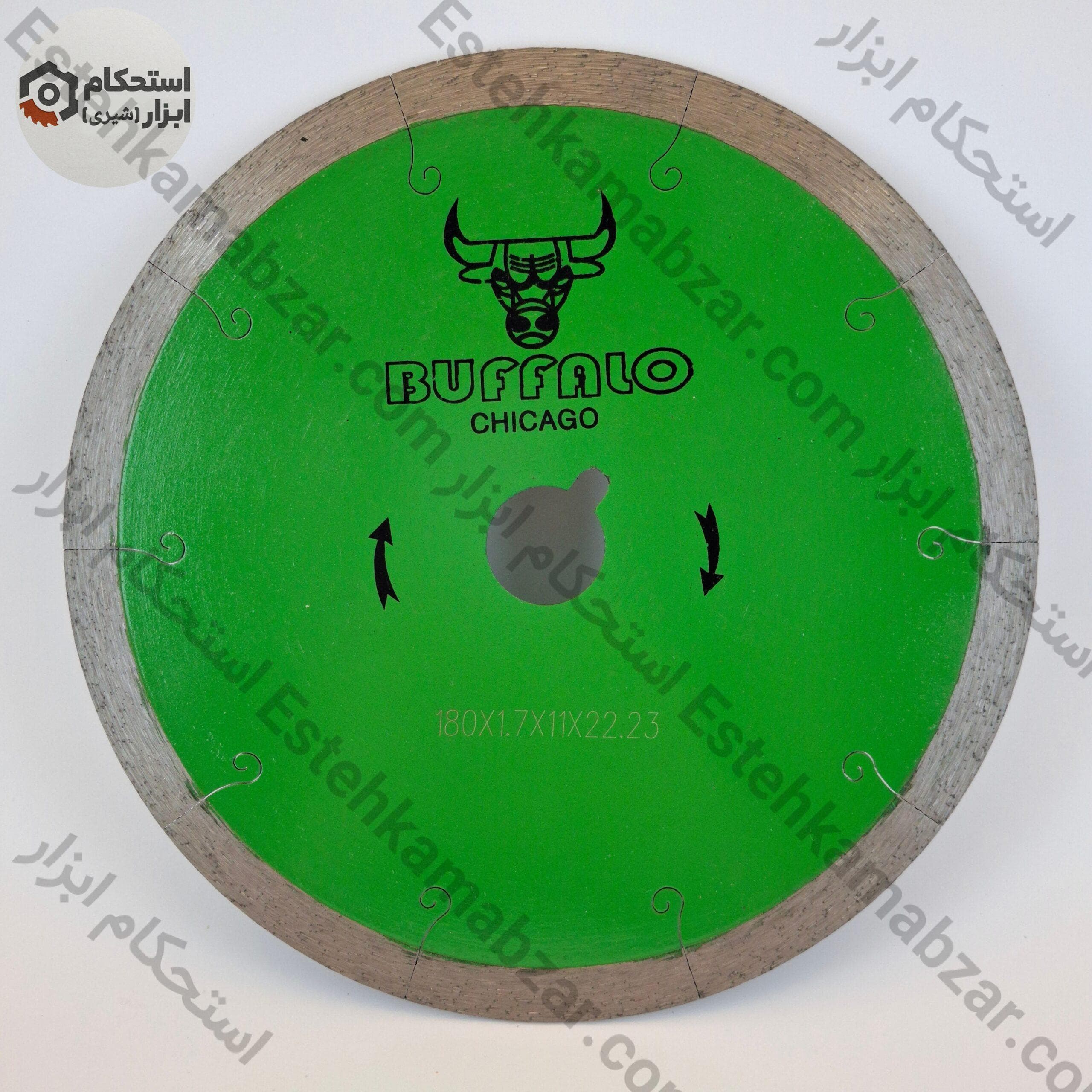 صفحه برش سرامیک پرسلان و اسلب چاک مویی بوفالو BUFFALO سایز ۱۸۰ آب بر و برش خشک
