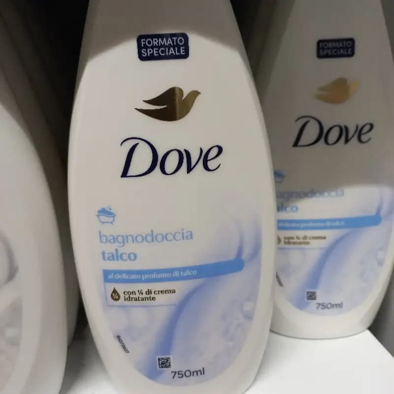 شامپو بدن کرمی داو Dove مدل Talco Bagnodoccia رایحه تالک حجم 750 میل (اصل) — تصویر ۴