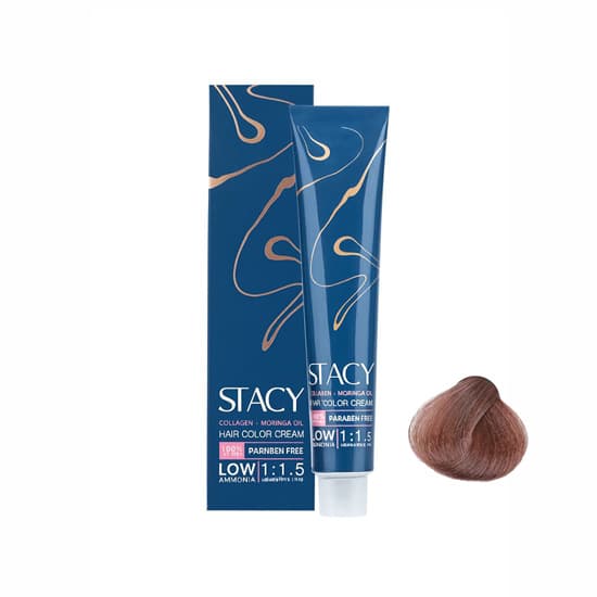 رنگ مو استیسی STACY بلوند نسکافه ای متوسط کد 7.71