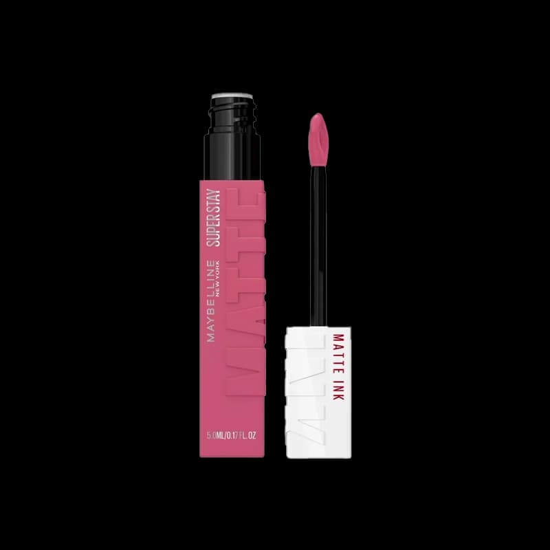 رژ لب مایع مات میبلین مدل سوپر استی رنگ 15 LOVER (اصل – Maybelline New York) ماندگاری ۱۶ ساعته و ضد انتقال