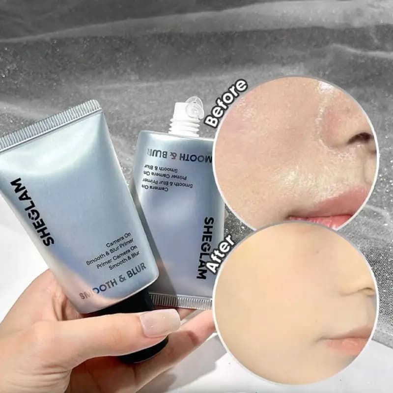 پرایمر مات کننده و ضد منافذ شیگلم Sheglam مدل Smooth and Blur – محوکننده خطوط و کنترل چربی — تصویر ۴