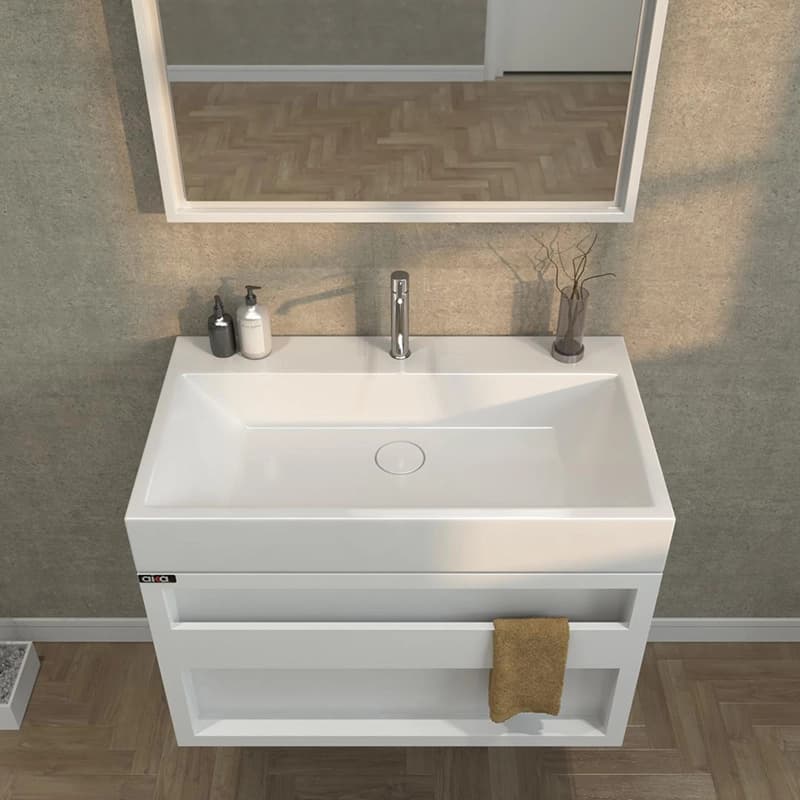 ست کابینت و روشویی آلکا مدل 2070 کشودار همراه با آینه — تصویر ۶