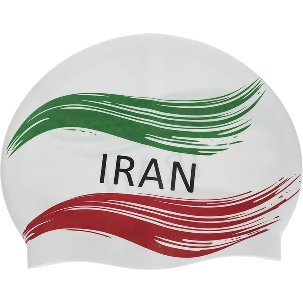 کلاه شنا سیلیکونی طرح ایران