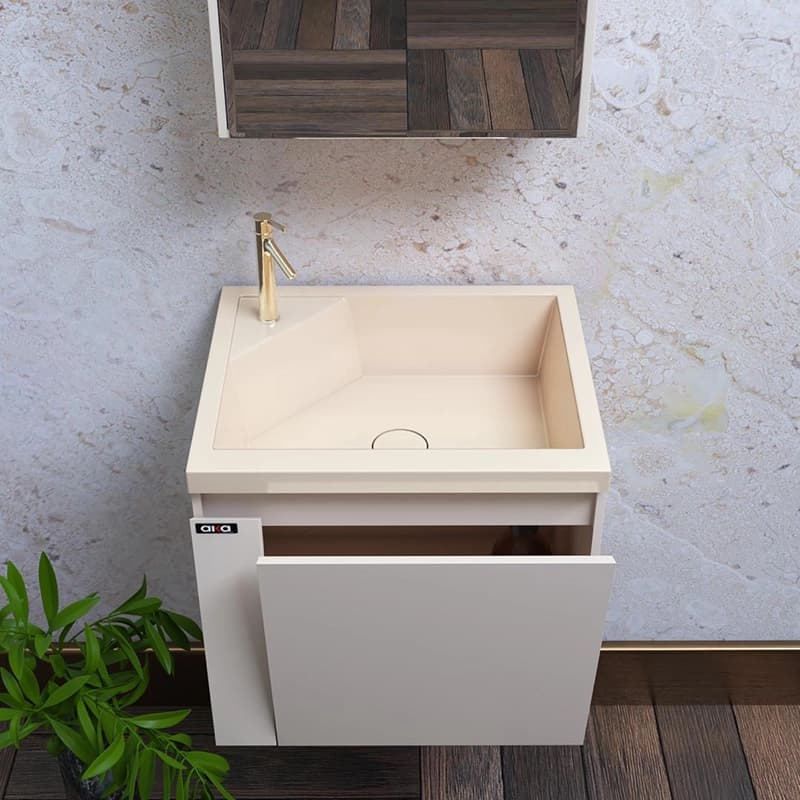 ست کابینت و روشویی آلکا مدل 3045 به همراه آینه داروخانه ای — تصویر ۹