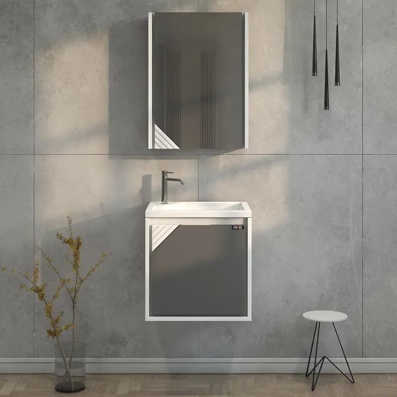 ست کابینت و روشویی آلکا مدل 2045 به همراه آینه باکس دار — تصویر ۷