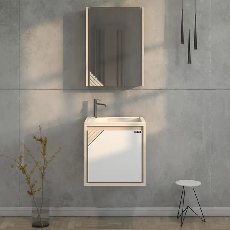 ست کابینت و روشویی آلکا مدل 2045 به همراه آینه باکس دار