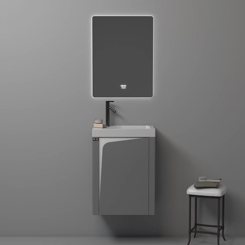 روشویی کابینتی کوچک کد 4045 سفید