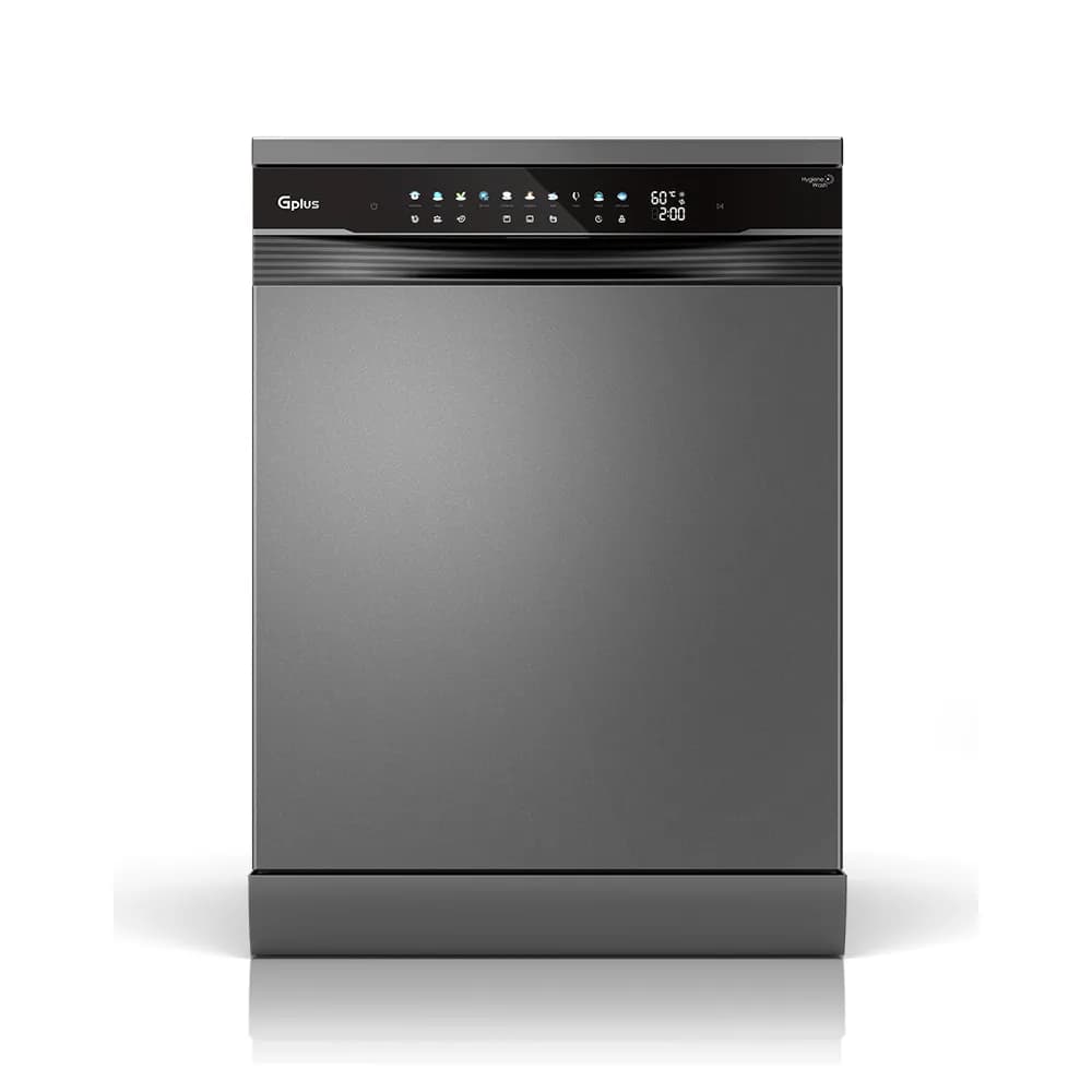ماشین ظرفشویی ۱۵ نفره جی‌پلاس مدل GDW-R1599؛ سنسور هوشمند و خشک‌کن خودکار