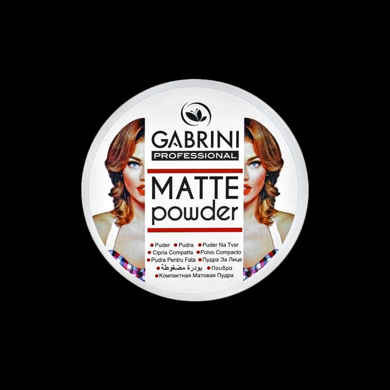 پنکک مات گابرینی Gabrini Matte Powder (در چهار رنگ) کنترل چربی و کاور مخملی مناسب