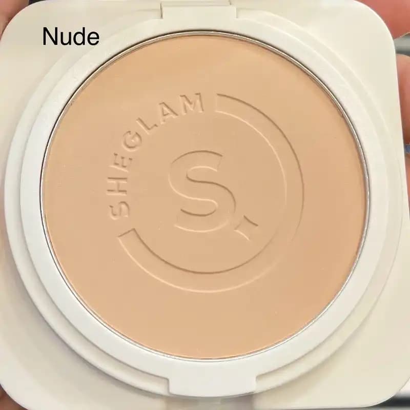 پنکک کرم‌ پودری شیگلم رنگ Nude؛ پوشش نچرال برای پوست‌های گندمی روشن (Sheglam) — تصویر ۴