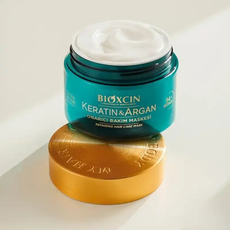 ماسک مو کراتین و آرگان بیوکسین (Bioxcin) کاسه‌ای Keratin & Argan — تصویر ۴