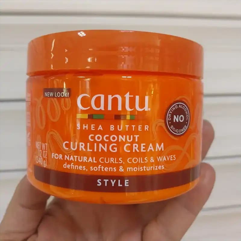 کرم مو کنتو مدل نارگیل مخصوص مو های فر Cantu (اصل) آبرسان و فر کننده — تصویر ۳