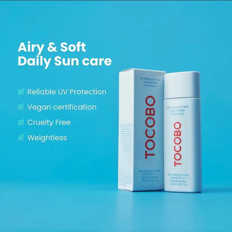 ضدآفتاب فلوییدی توکوبو TOCOBO Bio Watery Sun Cream (کره جنوبی) — تصویر ۴