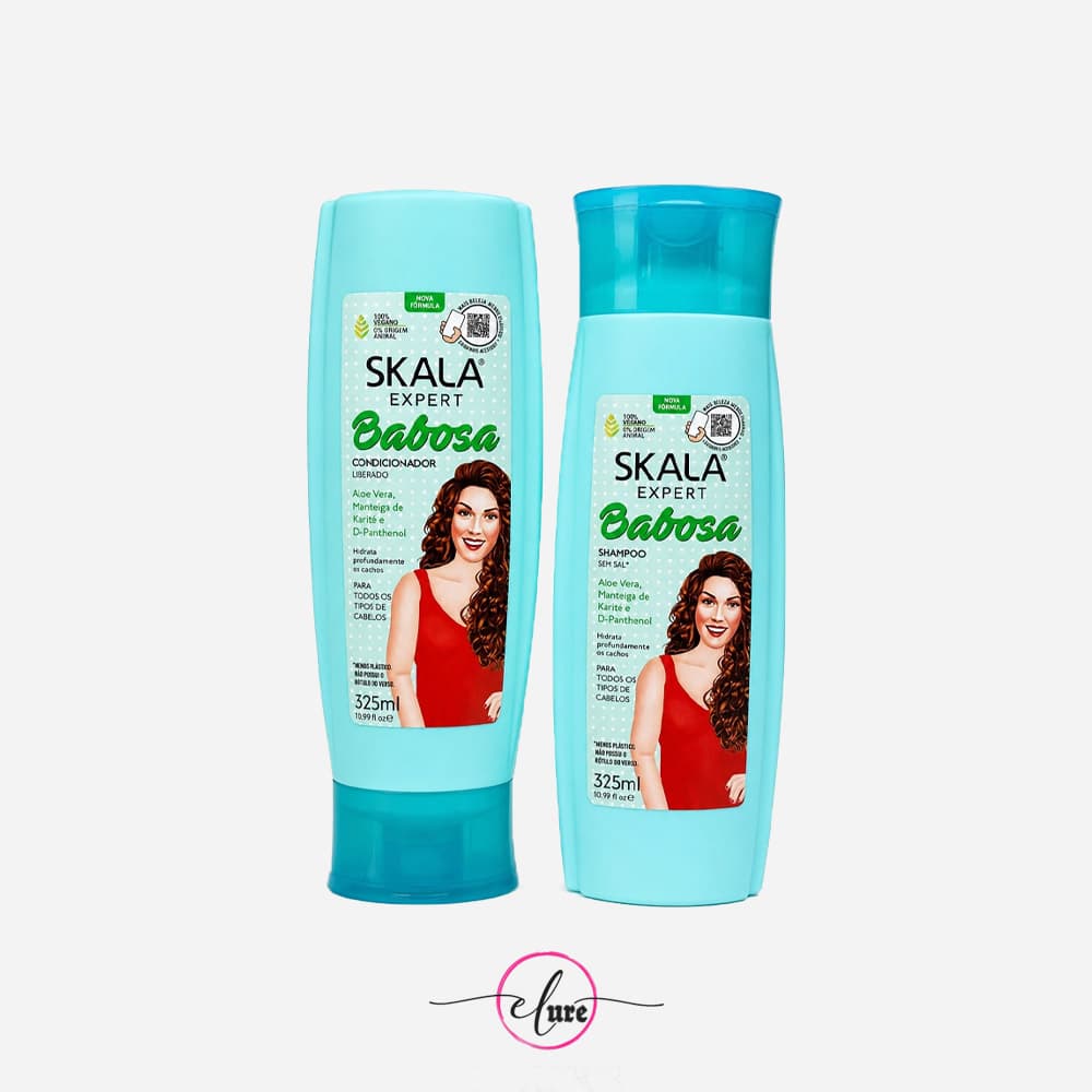 پک شامپو و نرمکننده اسکالا مدل Babosa آبرسان و ترمیمکننده مو