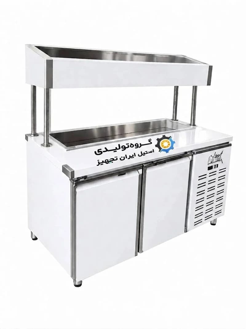 تاپینگ فست فود صنعتی (میز آماده‌سازی و یخچال)