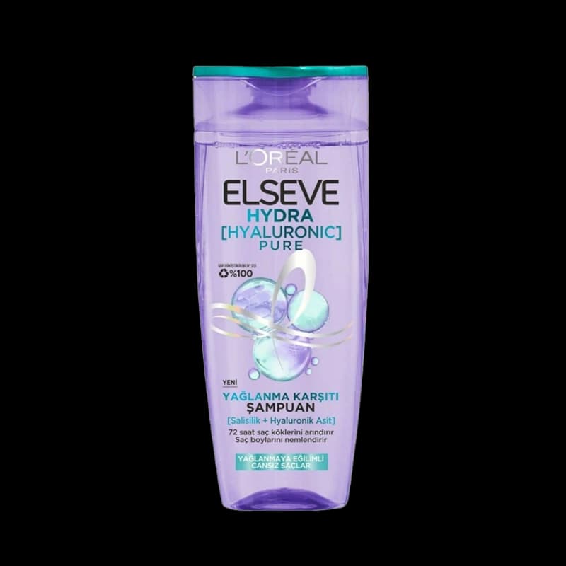 شامپو آبرسان لورال هیالورونیک پیور سری Elseve مخصوص موهای چرب L’Oréal