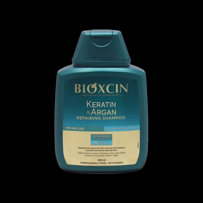 شامپو کراتین و آرگان بیوکسین Bioxcin Keratin & Argan ضد ریزش و ترمیم کننده مو