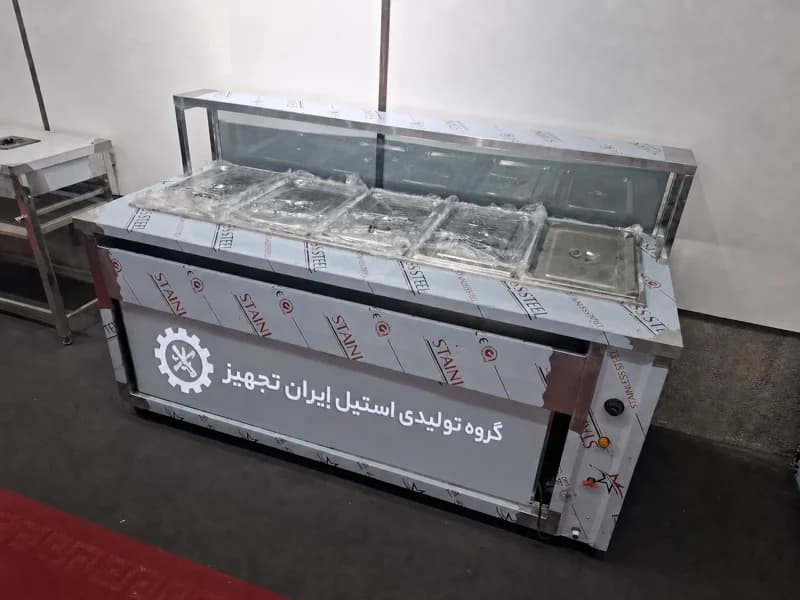 کانتر گرم صنعتی ۱۹۰ سانتی | ۵ لگن بنماری