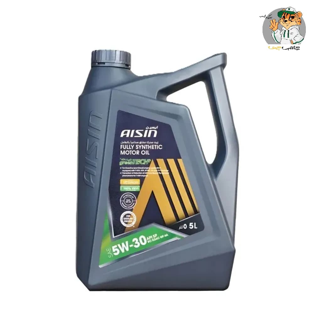 روغن موتور آیسین AISIN 5W‑30 SP Plus فول سنتتیک پنج لیتری