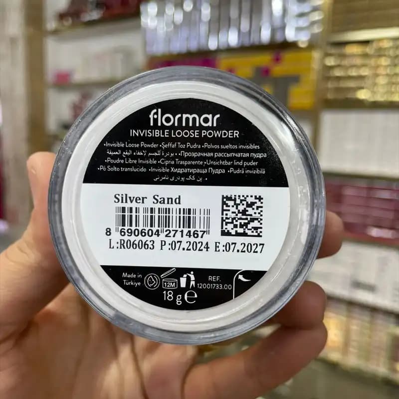 پودر بیک فلورمار (فیکس) Flormar | تثبیت کننده و مات کننده نامرئی آرایش — تصویر ۴