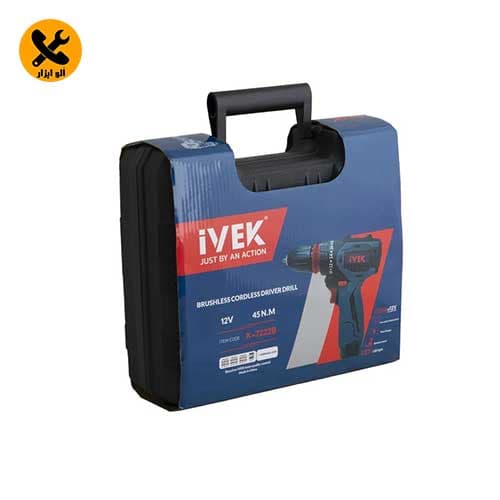 دریل شارژی براشلس 12 ولت ایوک مدل K-7222B — تصویر ۴