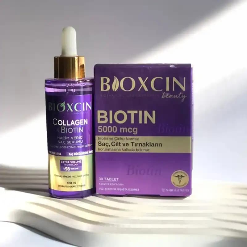 سرم حجم دهنده مو بیوکسین Bioxsine حاوی کلاژن و بیوتین — تصویر ۲