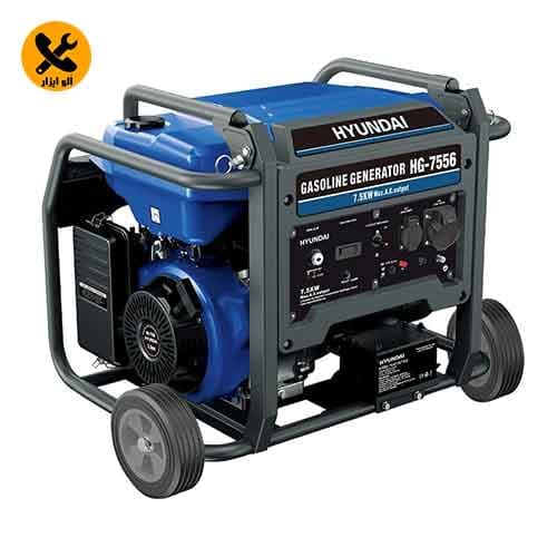 موتور برق هیوندای 7.5 کیلووات بنزینی HG7556