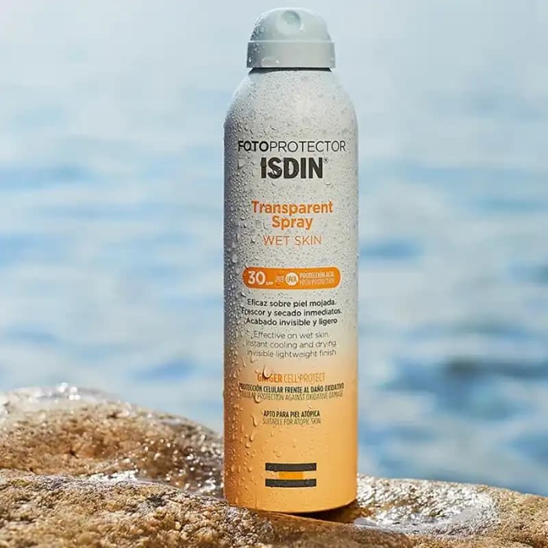 لوسیون اسپری ضد آفتاب ایزدین ISDIN SPF 50 حجم 250 میل – ساخت اسپانیا — تصویر ۲