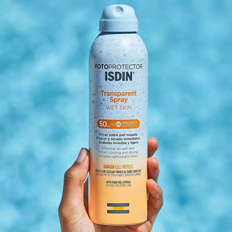 لوسیون اسپری ضد آفتاب ایزدین ISDIN SPF 50 حجم 250 میل – ساخت اسپانیا — تصویر ۴