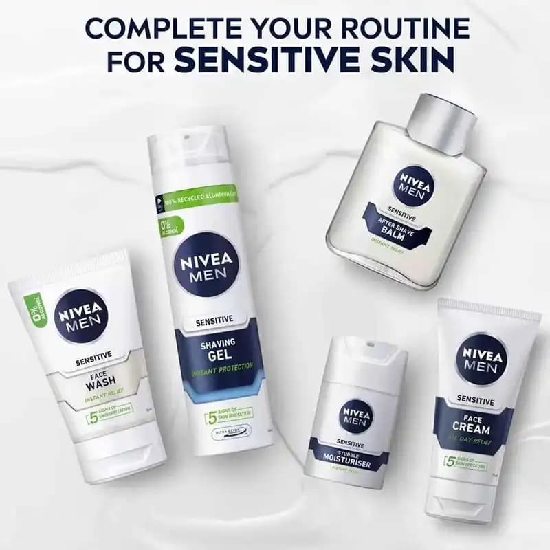 ژل اصلاح نیوآ Nivea Sensitive مخصوص پوست حساس — تصویر ۴