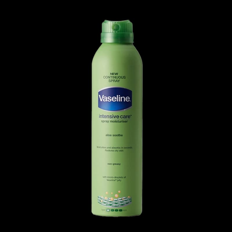 اسپری آبرسان بدن وازلین Vaseline حاوی عصاره آلوئه ورا