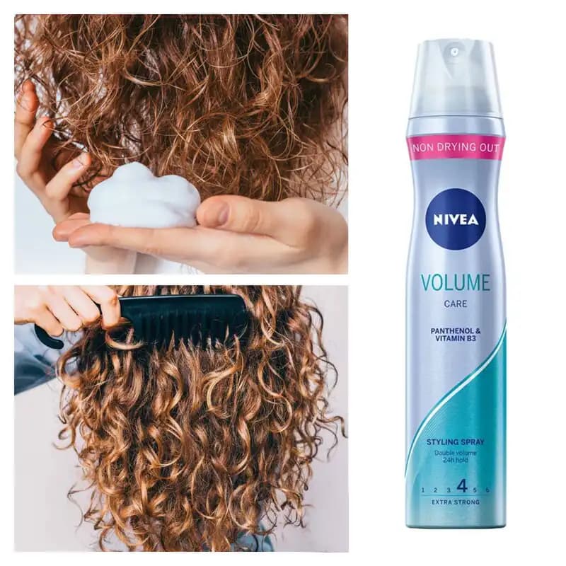 اسپری حالت دهنده مو نیوآ (NIVEA) مدل Volume تافت حجم‌دهنده مو – اصل آلمان — تصویر ۳