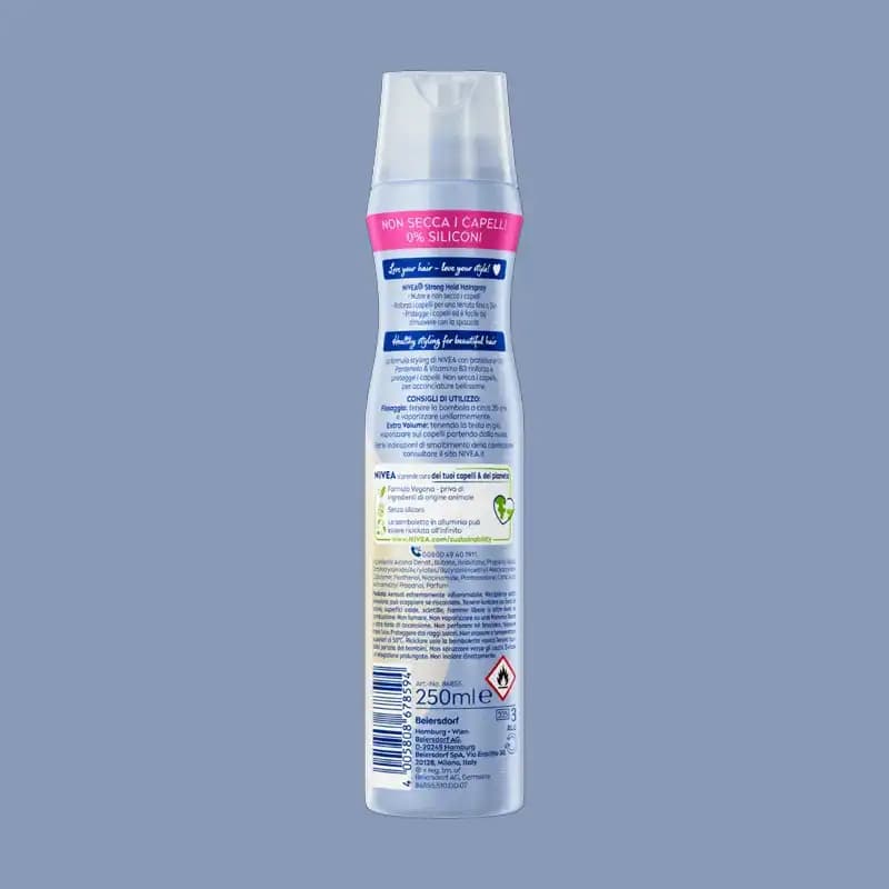 اسپری حالت دهنده مو نیوآ (NIVEA) مدل Strong تافت قوی – اصل آلمان — تصویر ۵