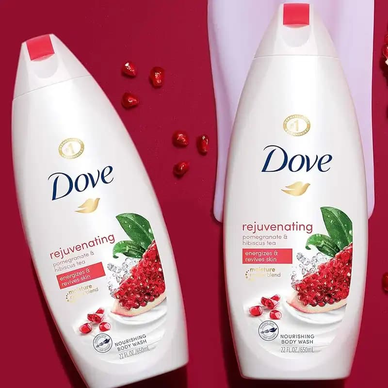 شامپو بدن کرمی داو حاوی عصاره انار | Dove Pomegranate Body Wash — تصویر ۳