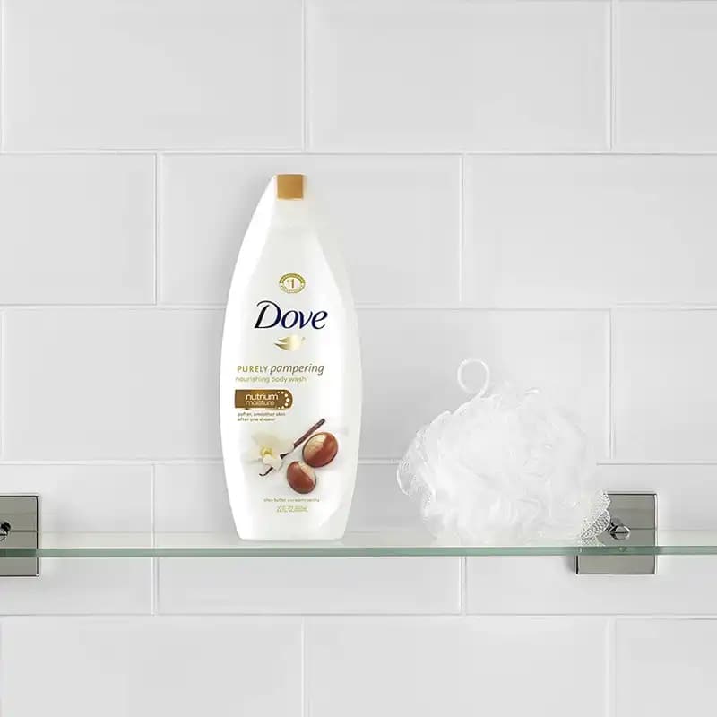 شامپو بدن داو با عصاره شی باتر و وانیل | Dove Shea Butter & Vanilla Body Wash — تصویر ۳