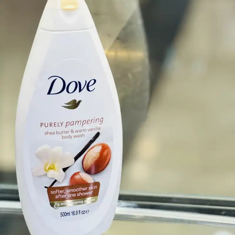 شامپو بدن داو با عصاره شی باتر و وانیل | Dove Shea Butter & Vanilla Body Wash — تصویر ۴