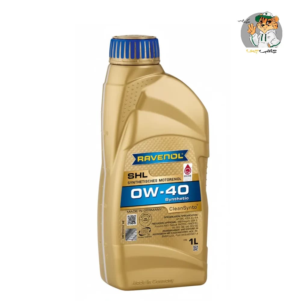 روغن موتور راونول Ravenol SHL 0W‑40 یک لیتری