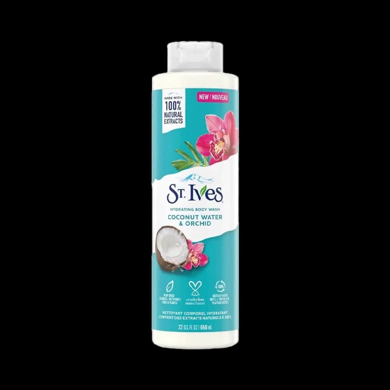 شامپو بدن نارگیل و ارکیده سینت ایوز St. Ives – آبرسان و مرطوب کننده قوی برای پوست