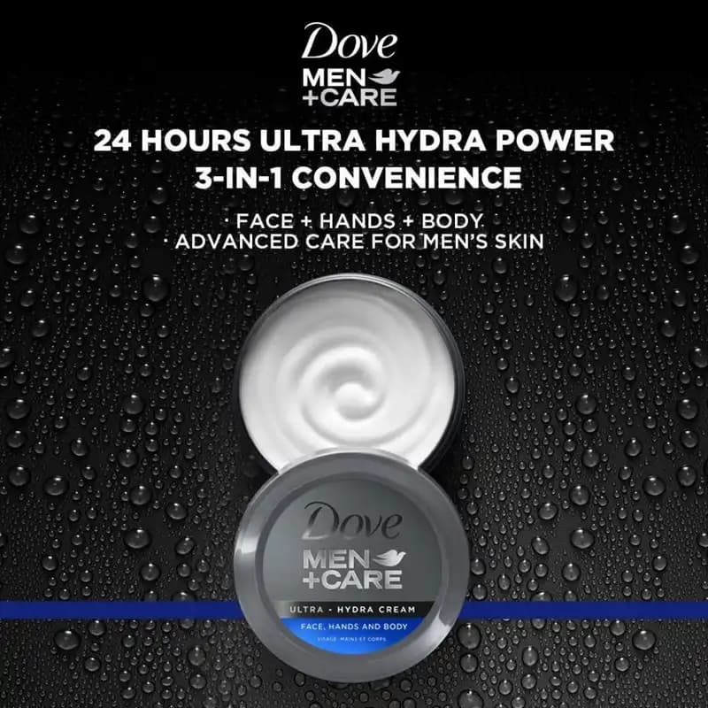کرم آبرسان مردانه داو Dove Men + Care Hydra Cream مناسب انواع پوست — تصویر ۳