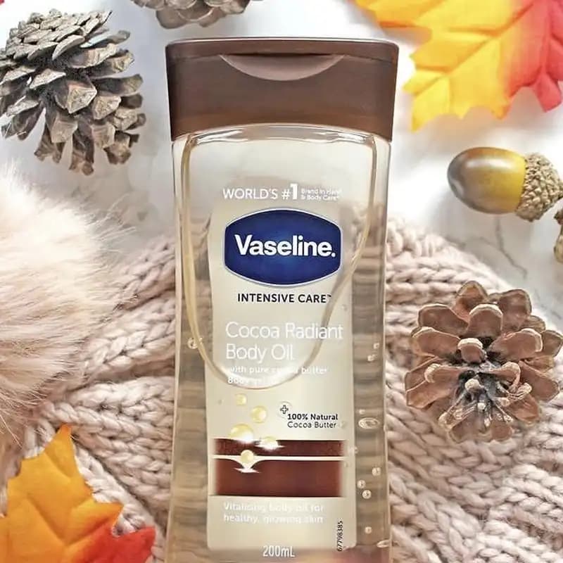 روغن بدن وازلین Vaseline مدل Cocoa Radiant Body Oil اصل — تصویر ۳