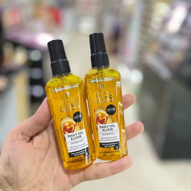 روغن آرگان ترمیم کننده مو گلیس Gliss مدل Oil-Elixir | مناسب موهای خشک — تصویر ۵