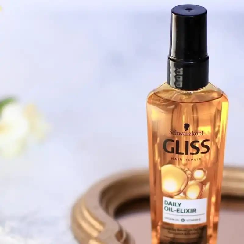 روغن آرگان ترمیم کننده مو گلیس Gliss مدل Oil-Elixir | مناسب موهای خشک — تصویر ۳