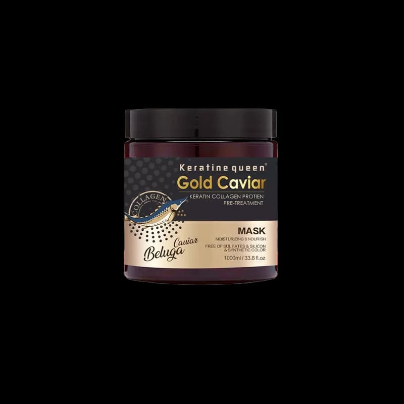 ماسک مو بدون سولفات کراتین کوئین مدل Gold Caviar | ترمیم عمقی و تغذیه مو