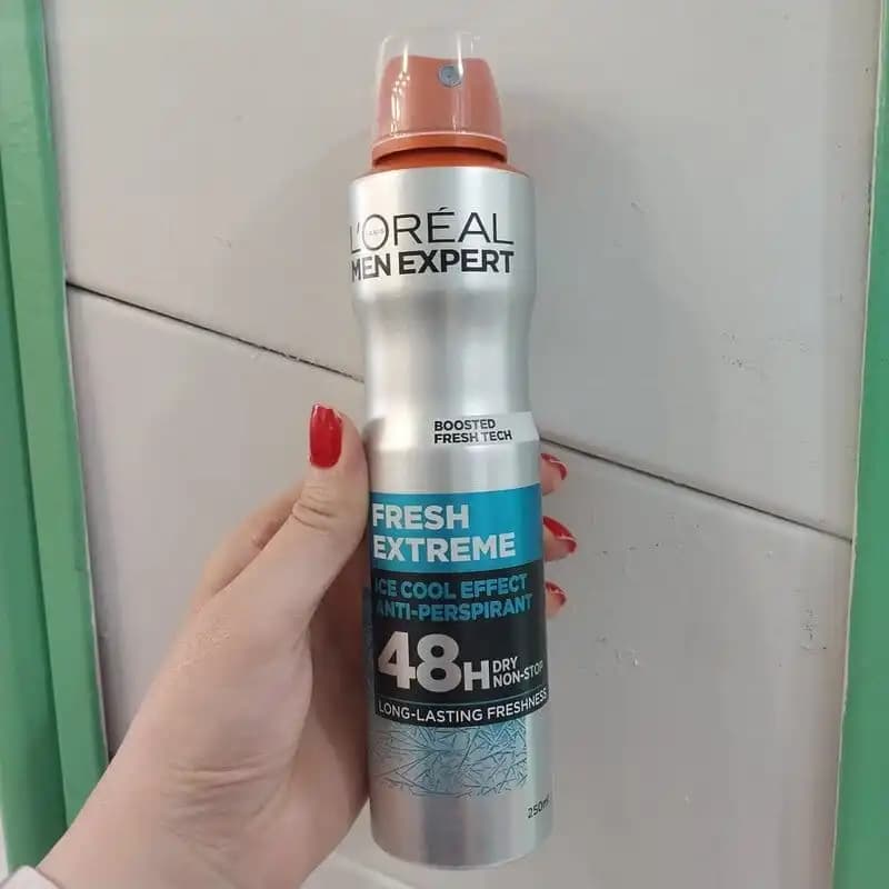 اسپری ضدتعریق مردانه لورآل مدل Fresh Extreme | محافظت 48 ساعته — تصویر ۳