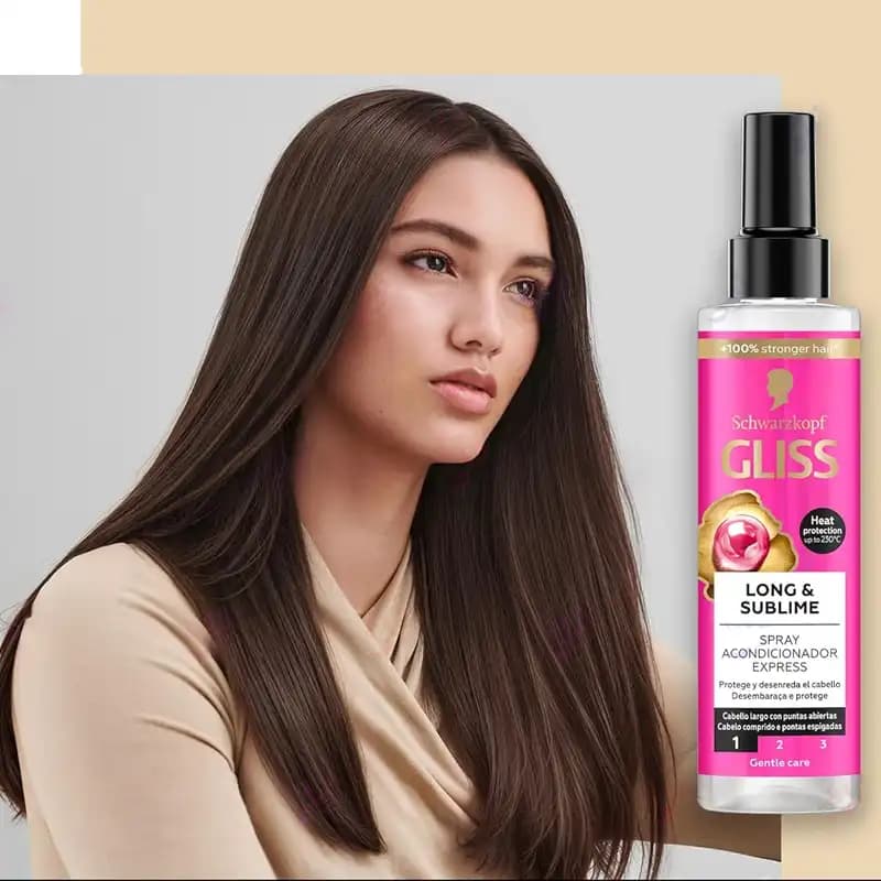 اسپری مو دو فاز گلیس Gliss Supreme Length – مناسب موهای بلند آسیب دیده — تصویر ۵