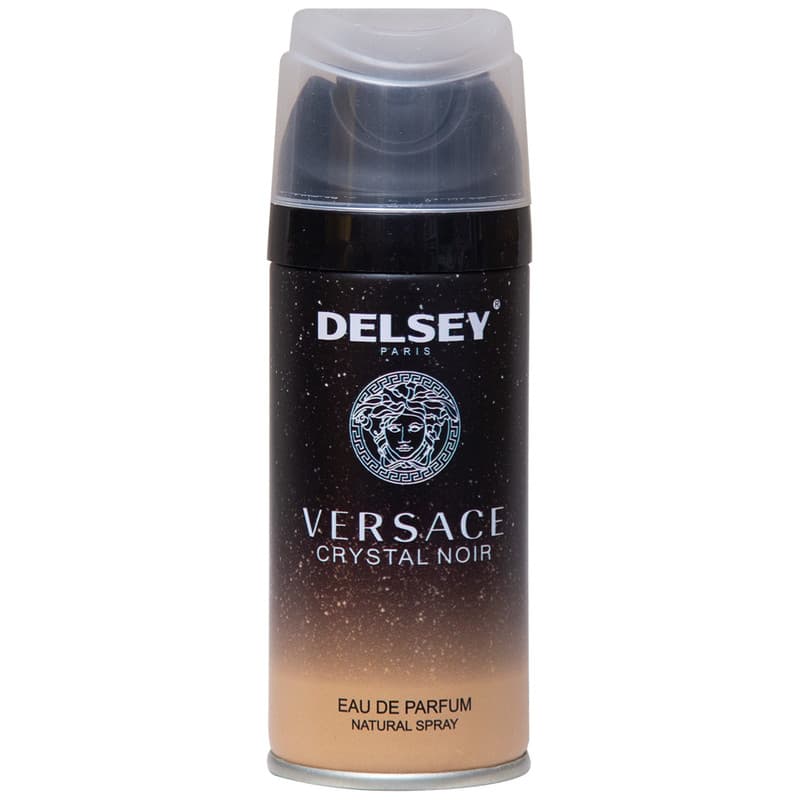 اسپری خوشبو کننده بدن زنانه دلسی مدل Versace Crystal Noir حجم 150 میلی لیتر — تصویر ۲