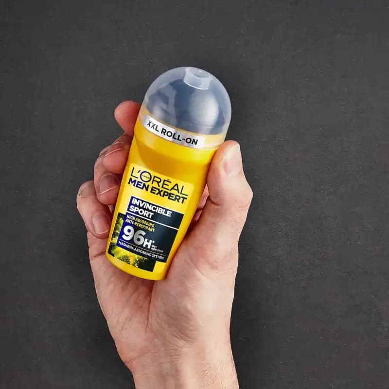 مام رول ضد تعریق مردانه لورآل مدل Invincible Sport اصل | L’Oréal — تصویر ۴