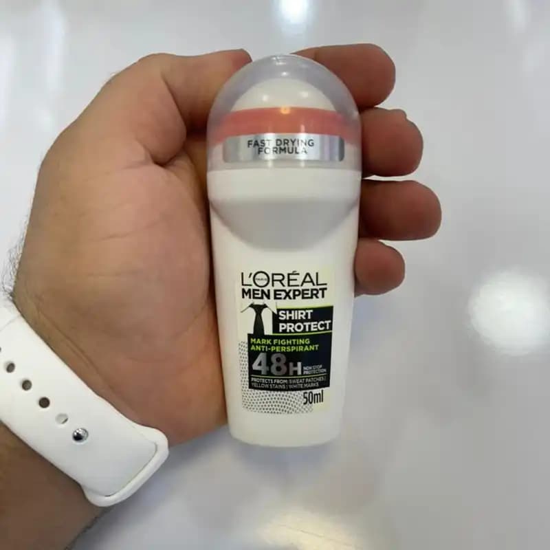 مام رول ضد تعریق مردانه لورآل Men Expert مدل Shirt Protect اصل | L’Oréal — تصویر ۳